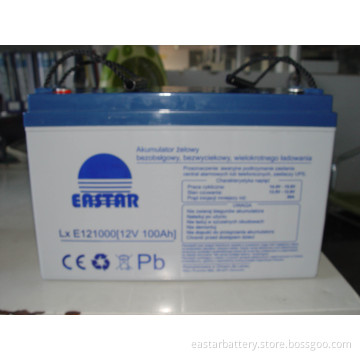 Deep Cycle Agm Battery 12V100ah (ISO9001, CE, UL)